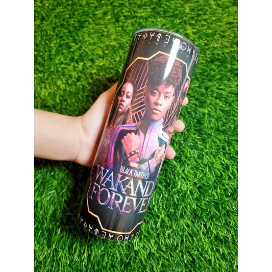 BP2 Wakanda 20 oz Skinny Tumbler