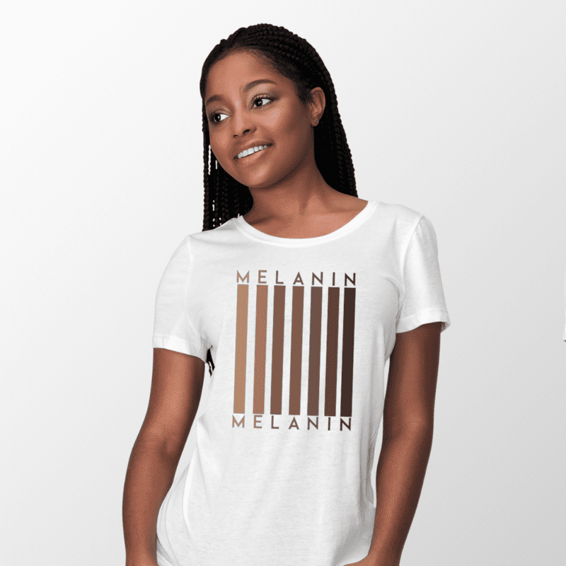 melanin graphic tees