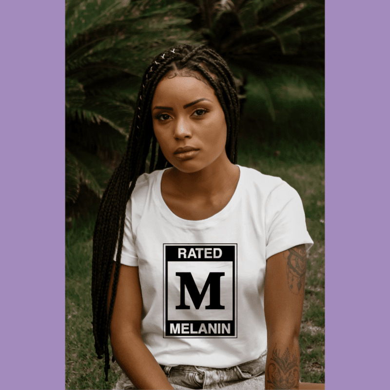 melanin graphic tees